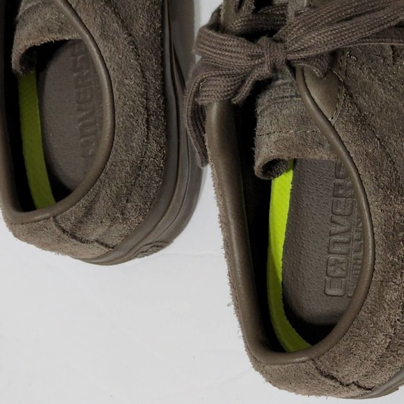 CONVERSE All Star brown suede leather sneakers women's size 7 - Picture 3 of 7